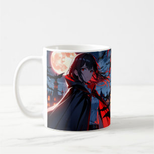 Vampire Girl Mug – Anime Halloween Coffee Mug