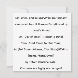 Vampire Girls Just Wanna Have Fun ! Invitation