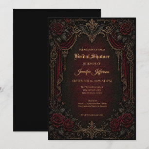 Vampire Gothic Bridal Shower invitation