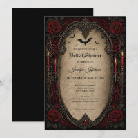 Vampire Gothic Bridal Shower invitation