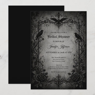 Vampire Gothic Bridal Shower invitation