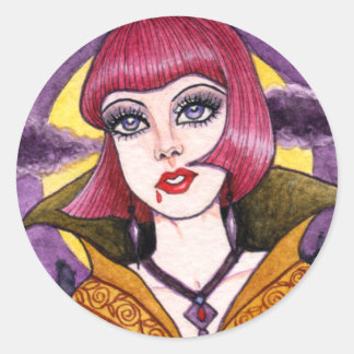 Vampire Gothic Sticker by Ann Howard