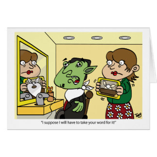 Vampire Haircut Card