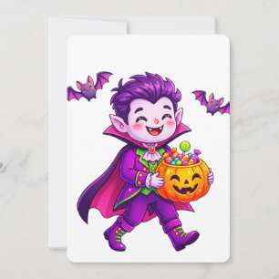 Vampire Halloween Candy Keeper Invitation