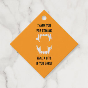 Vampire Halloween Favour Tag