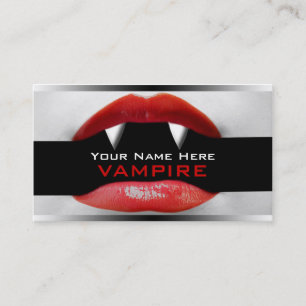 Vampire Halloween Funny Business Card