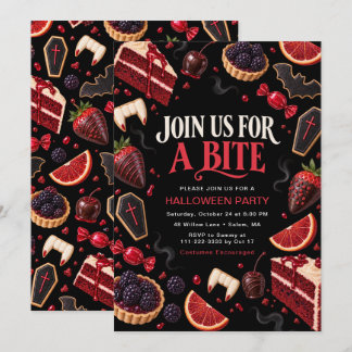Vampire Halloween Party Invitation