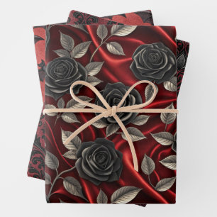 Vampire Halloween Pattern  Wrapping Paper Sheet
