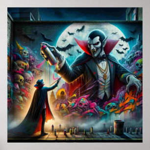 Vampire Halloween Poster