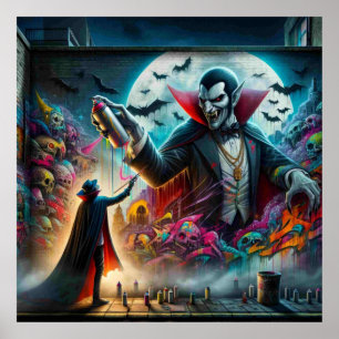 Vampire Halloween Poster