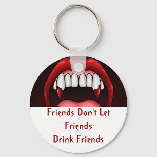 Vampire Halloween Teeth Key Ring