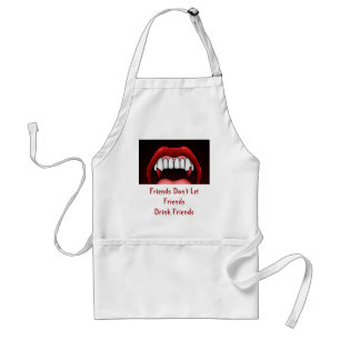 Vampire Halloween Teeth Standard Apron
