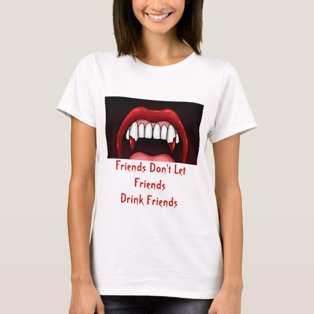 Vampire Halloween Teeth T-Shirt (Front)
