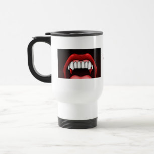 Vampire Halloween Teeth Travel Mug
