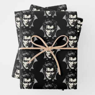 Vampire Horror Scary Spooky  Wrapping Paper Sheet