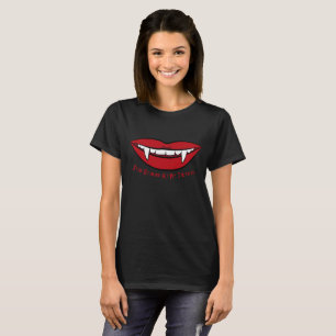 Vampire Lips Funny Gothic T-Shirt