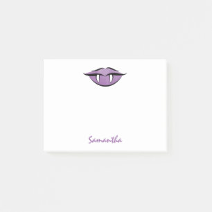 Vampire Lips Goth Purple Post-it® Notes