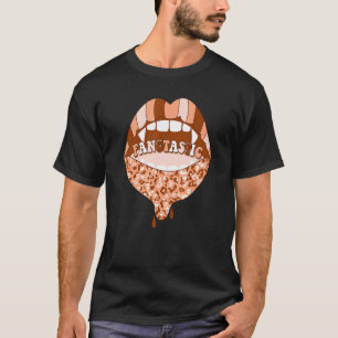 Vampire Lips Lazy Halloween Costume Blood Fangs T-Shirt