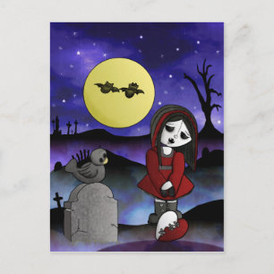 Vampire Lost Love Blank customisable headstone Postcard