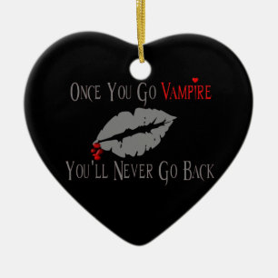 Vampire Love Ceramic Tree Decoration