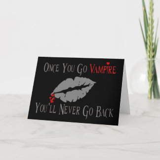Vampire Love Holiday Card