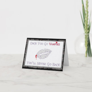 Vampire Love Holiday Card