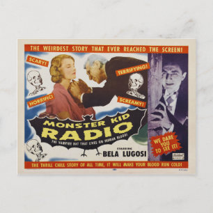 Vampire Monsters from Monster Kid Radio Postcard