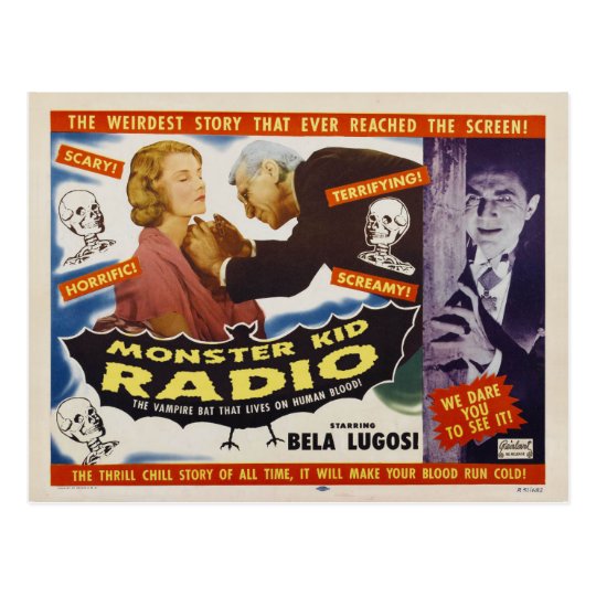 Vampire Monsters from Monster Kid Radio Postcard
