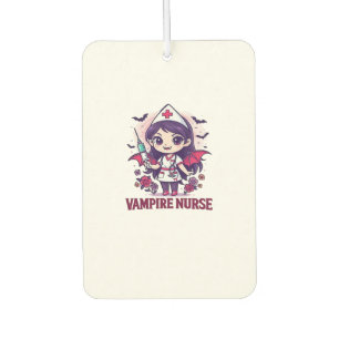 Vampire Nurse Shirt � Funny Halloween Medical Work Car Air Freshener