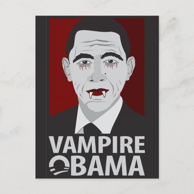 Vampire Obama Postcard (Front)