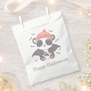 Vampire Panda Bats Ghost Happy Halloween Favour Bags