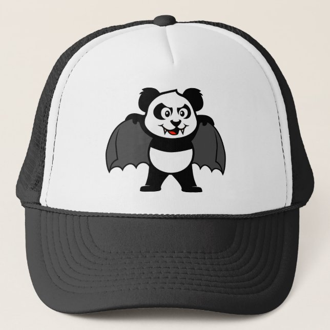 Vampire Panda Trucker Hat (Front)
