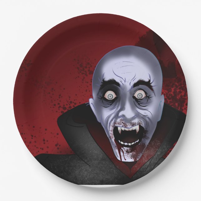 Vampire  paper plate (Front)
