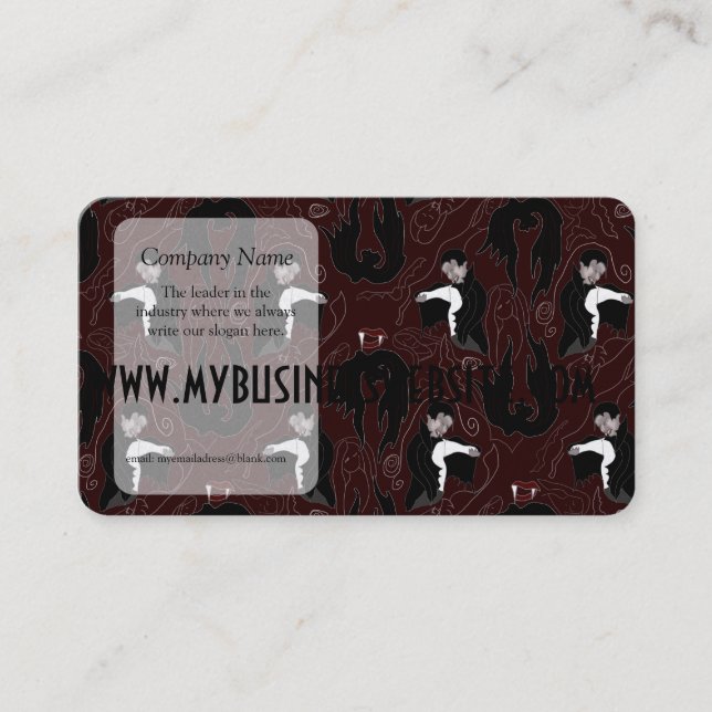 Vampire Pattern Business Card (Front)