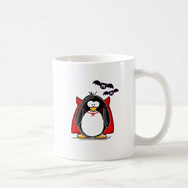 Vampire Penguin Coffee Mug (Right)