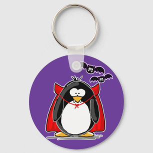Vampire Penguin Key Ring