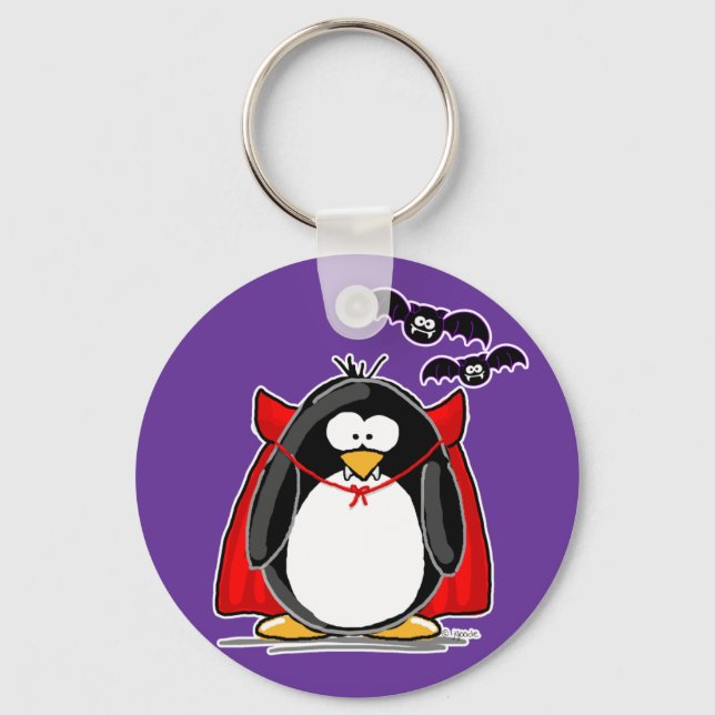 Vampire Penguin Key Ring (Front)