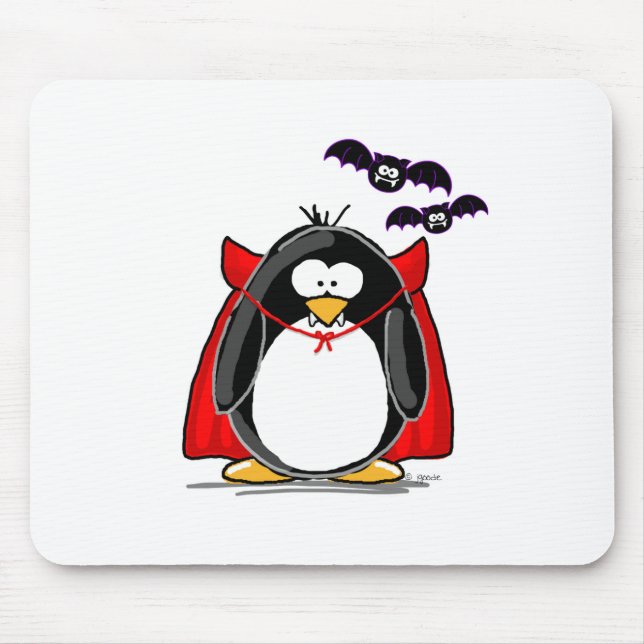 Vampire Penguin Mouse Mat (Front)