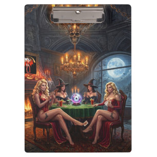 Vampire Poker Ghouls Just Wanna Have Fun Clipboard