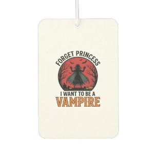 Vampire Princess Shirt Spooky Retro Halloween Desi Car Air Freshener
