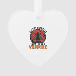 Vampire Princess Shirt Spooky Retro Halloween Desi Ornament