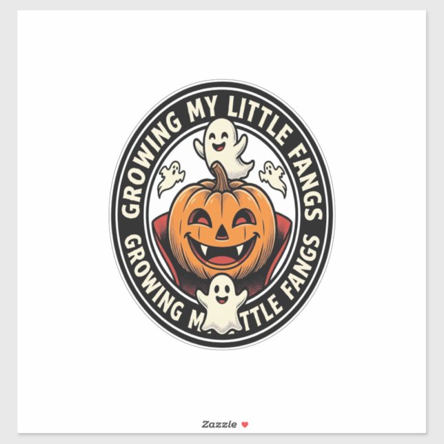 Vampire Pumpkin Badge Growing My Little Fangs_1 (Sheet)