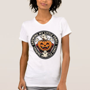 Vampire Pumpkin Badge Growing My Little Fangs_1 T-Shirt