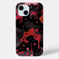 Vampire Red Camo Pattern Scary Creepy Horror