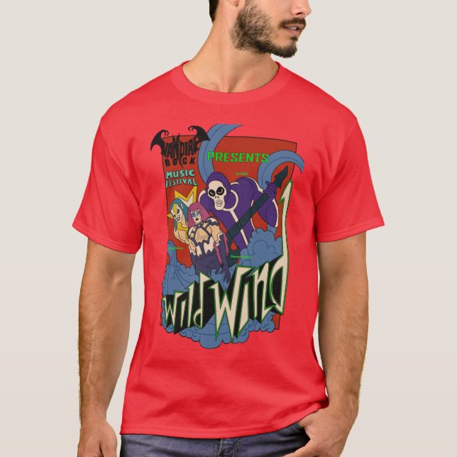Vampire Rock Wild Wind Poster gift friend T-Shirt (Front)