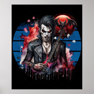 Vampire Rocker Poster