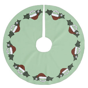 Vampire Santa Bat Brushed Polyester Tree Skirt