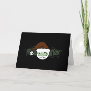 Vampire Santa Bat Holiday Card