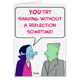 VAMPIRE SHAVING WITHOUT MIRROR