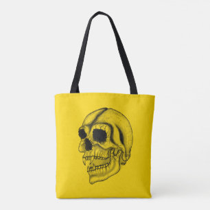 Vampire Skull Tote Bag